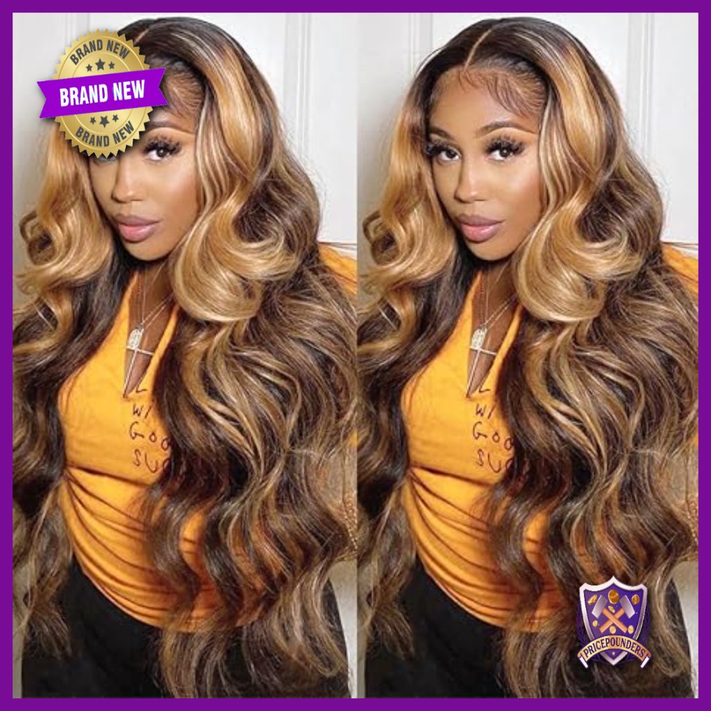 34 Inch Human Hair Lace Front Wig 13x6 Hd Lace Body Wave 180 Density